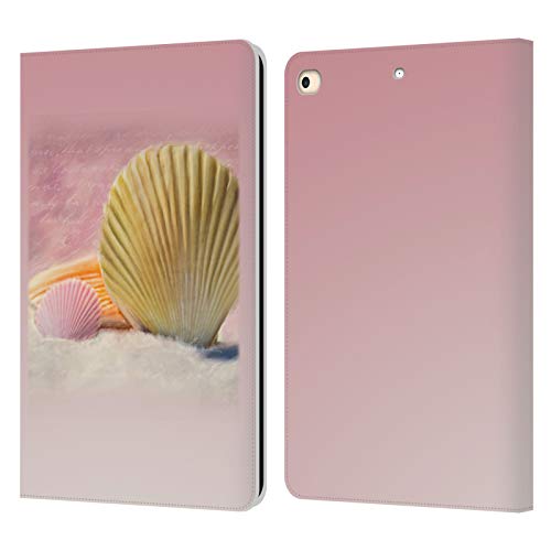 Étui en cuir iPad 9.7 2017 Coquilles Vintage d'art