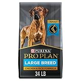 Purina Pro Plan High Protein, Digestive Health Large Breed Dry Dog Food, Chicken and Rice Formula - 34 lb. Bag