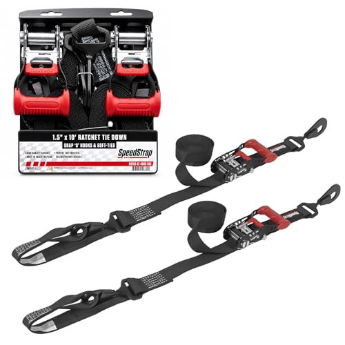 Trinquete amarre para gestión de carga y aterrizaje SpeedStrap de 10 pies en color negro