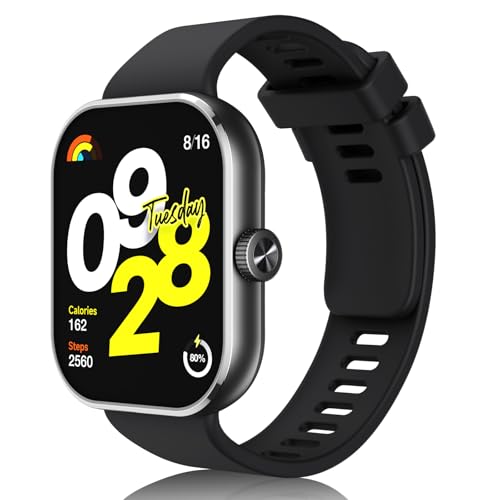 Coiwxmoi Bracelet pour Xiaomi Redmi Watch 4/5, Compatible avec Xiaomi Smart Band 8 pro /9 Pro Bracelets en Silicone Sport Remplacement pour Femme Homme