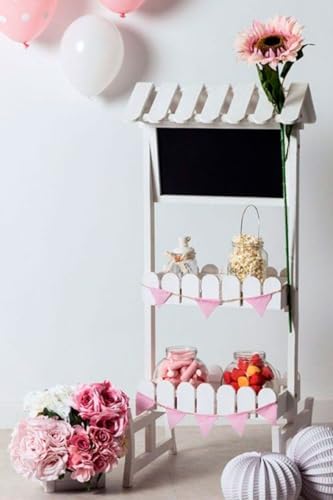 Regalos Miguel - Carritos Candy Bar - Carrito Candy Bar Madera Envejecida Lollipop