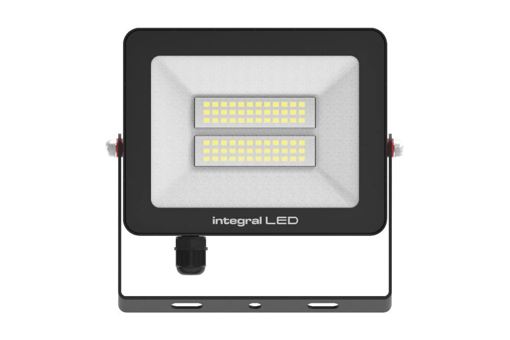 Integral Black Super Slim 2 Floodlight Ip67 2000Lm 20W 4000K 120› Non Dimmable 100Lm/W