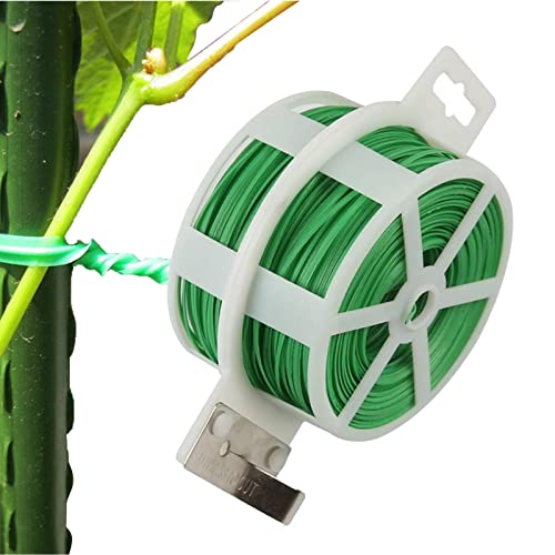 Gardening Tie | Garden Twine Support Ties - Garden Wire for Climbing Plants, Climbing Vine Fixer with Cutter for Tying, Securing Plants ??
