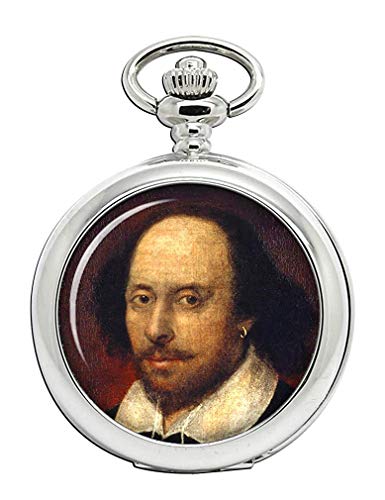 Include una Catena Albert William Shakespeare Orologio da Tasca Cacciatore