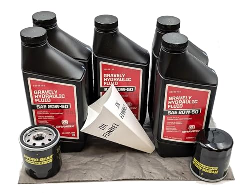 Ariens Gravely 5-Quart 20W-50 Hydro Change Kit w/ 2-Filters Replaces Hydro-Gear 72750