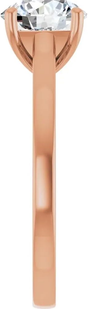 1.50 CT Round Brilliant Cut Moissanite Engagement Ring Classic Solitaire Vintage Inspired Wedding Ring For Women Unique Four Prong Setting 925 Sterling Silver, Solid 10K/14K/18K Gold Ring Gift For Her