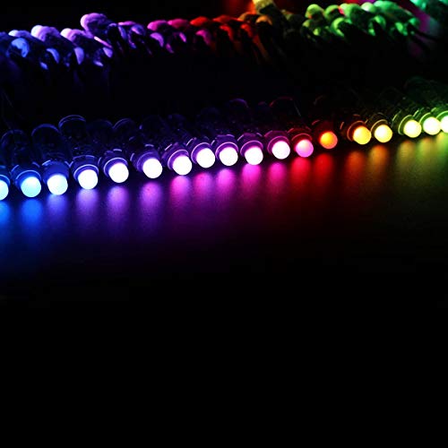 Tira de LEDs WS2811 RGB Digital 3.5 m 50 luces IP68 miniatura 4