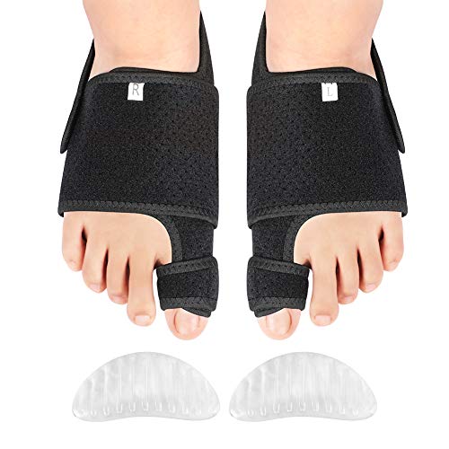 Hallux Valgus Korrektur Doact Schienen Zehenspreizer mit Gel Arch Support für Damen und Herren, Big Toe Glätteisen Bunion Splint für Hallux Valgus, Überlappende Zehe, Flacher Fuß, Nacht und Tag