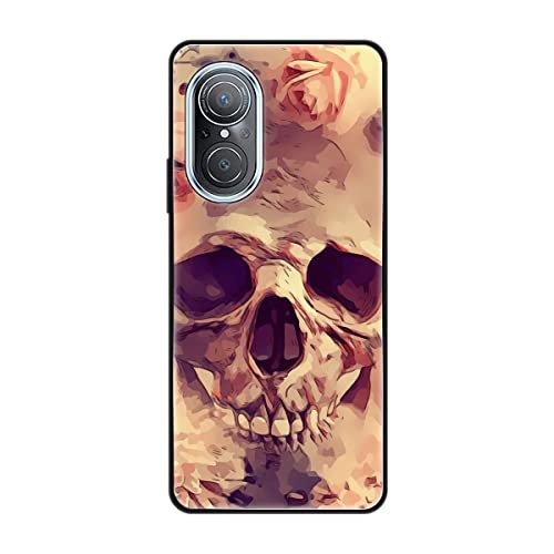 Coque Huawei nova 9 SE TPU antichoc König Design à motif tête de mort