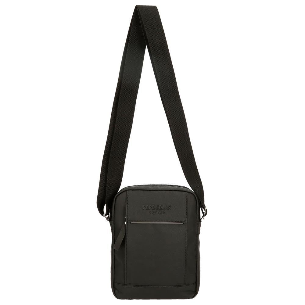 Pepe Jeans Dortmund Umhängetasche, grau, 17 x 22 x 7,5 cm, Baumwolle, Polyester und PU. 2,81 l von Joumma Bags, grau, Talla única, Umhängetasche