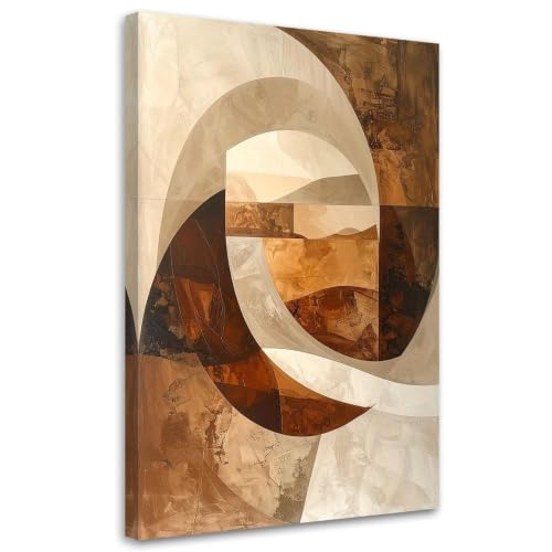 Lienzo abstracto moderno con textura óptica, póster grande de 50x70 cm en espiral