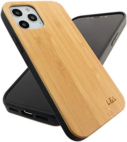 Loam & Lore Wood Phone Case Bamboo Compatible with iPhone 12 and iPhone 12 Pro | Real Bamboo, Eco Friendly, Shockproof, Zero Waste, Protective Wood iPhone 12 Case
