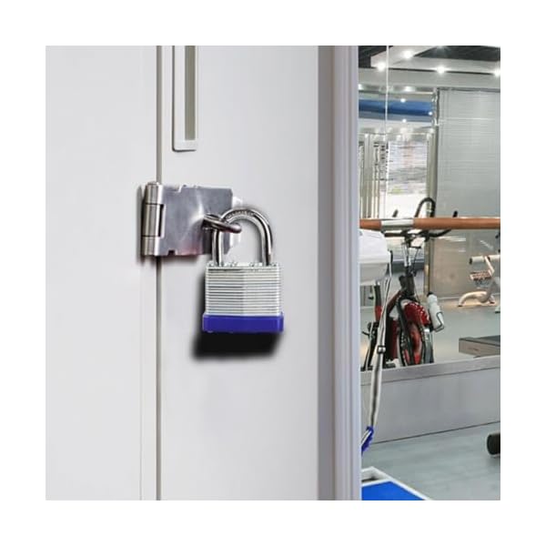 SEPOX® Trinity Keyed-Alike Padlocks, Reinforced Laminated Steel Body Heavy-Duty 1-9/16" 40MM, Uncuttable Standard Shackle, Pack of 3-Pcs Locks, 6-Pcs Same Keys, for Gym Locker,Toolbox, Shed, Storage - Image 5