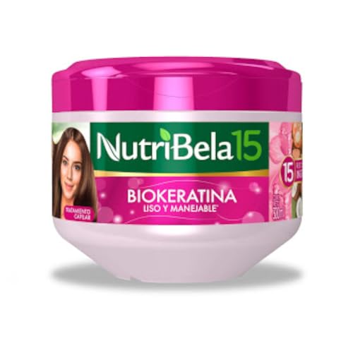 Nutribela Treatment Hair Biokeratin | Tratamiento Capilar Biokeratina Liso y Manejable Colombia (10.1oz - 300ml)