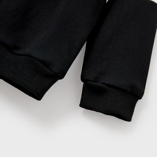 Image of PATPAT Family Matching Outfits Dresses and Sweatshirt Fall Winter Off Shoulder Dresses and Long Sleeve Sweatshirt