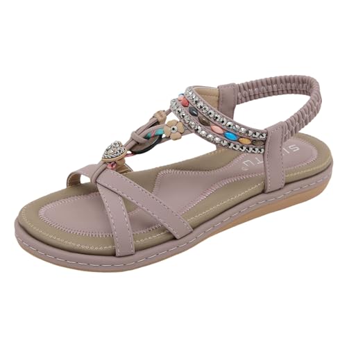 Sandales plates pour femme légères et chaussures de loisirs confortables d'été