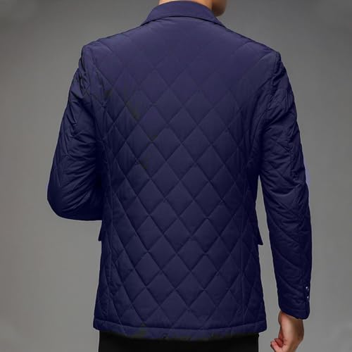 Men's Casual Cotton Lightweight Two Button Black Blazer Jacket - Quilted Blazer Cotton Slim Fit Sport Coat4