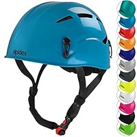 ALPIDEX Kletterhelm | Norm EN 12492 Kletterausrüstung Hartschalenhelm | Universal Passend | Robust | Klettersteighelm | Jugendliche | Erwachsene, Farbe:Turquoise Blue