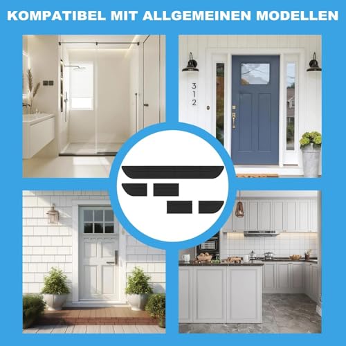 Rampe Saugroboter, Türschwellenrampe, mit Gummientfernungsspatel, Türschwellenrampe Saugroboter für Staubsaugroboter, Antirutsch, Anpassbare Länge