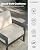 Patio Kingdom 7 Piece Patio Furniture Set, HDPE Outdoor Sectional with Beige Washable Thick Cushions, Coffee Table & Side Table, Patio Conversation Sets for Lawn, Garden, Porch, Balcony (Grey Frame)