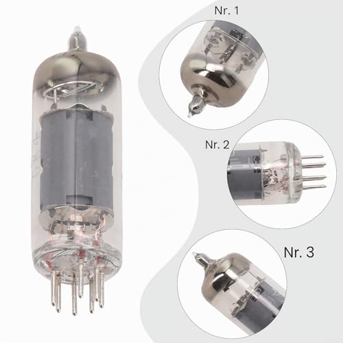 6K4 Elektronische Röhren Ventil Vakuumschlauch, für GE JAN 5654W Vakuumröhren Upgrade Ersatz für 6AK5/6AK5W/6Zh1P/6J1/6J1P H7L0 Vakuumröhren, Vorverstärker Electron Vakuumröhre, 2 Stück