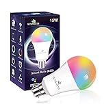 Enshine Bayonet Smart Bulb, 15W(100W) WiFi Light Bulbs B22, Colour Changing and Tunable White, Compatible with Alexa and Google Home, 1500 Lumens, Remote Control by APP, No Hub Required (Pack of 1)