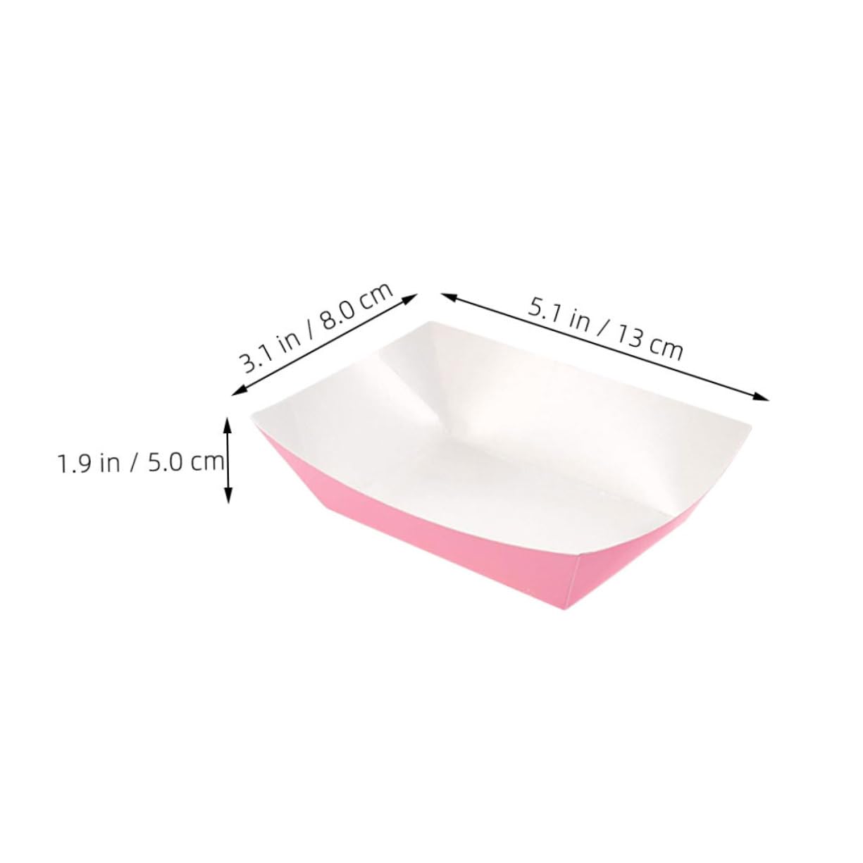 Cabilock 60Pcs Disposable Taco Plates Paper Food Boats for Tacos Appetizers Kraft Trays for Graduation Birthday Easter Parties