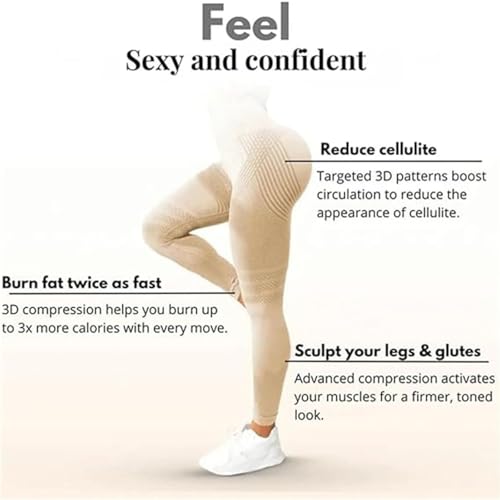 Cellumove 3D Legging, Cellumove Legging with Resistance Bands, Shapewear Yoga Fitness Sport Pants3