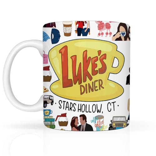 LONGXIN Gilmore Tasse à café inspirée du dîner de Luker pour fille, fille, sœur, amie 325 ml