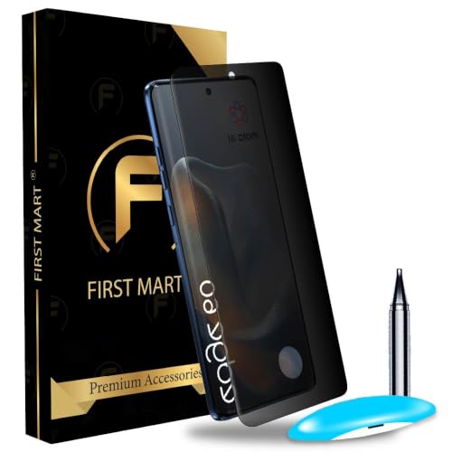Image of FIRST MART UV Privacy Tempered Glass for Motorola Edge 60 | Anti-Spy 9H Curved Screen Protector, Edge-to-Edge, Case-Friendly | 1 Pack