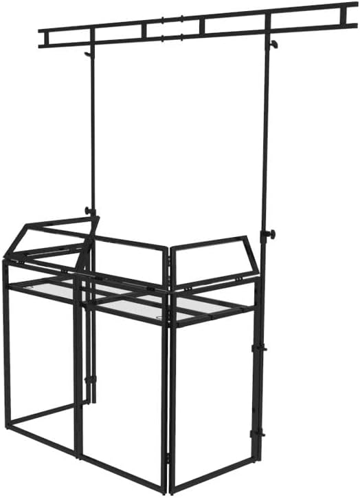 Ibiza Sound DS40 DJ Booth Foldable DJ Stand inc Overhead Gantry