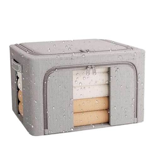 Cajas De Almacenamiento Para Ropa - Contenedores Universitarios De 24 Litros - Cesta Con Cremallera Apilable Para Organización De Armario, Mudanza, Debajo De La Cama, Dormitorio, Lavandería, Garaje Y