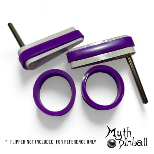 4 Pack of 1-1/2\" Standard Size PerfectPlay Silicone Purple Flipper Rings for Most Pinball Machines - Thumbnail 2