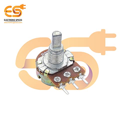 Image of Electronic Spices 22k 3 Pin D Shaft Rotary Potentiometer Volume Pot 22K with Knob for Multiple Applications (Pack of 4)