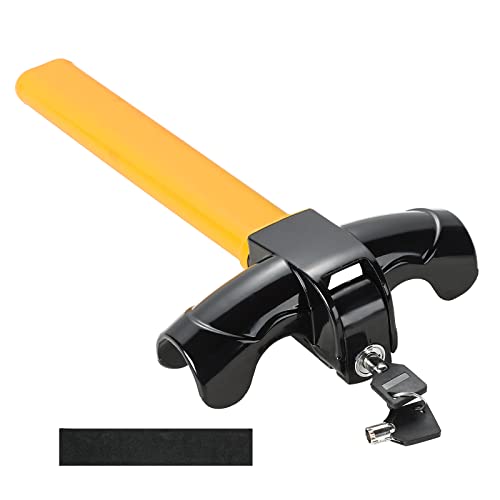 DASBET Car Steering Wheel Lock Anti-Theft Device Universal Auto Security Anti-Theft Rotary Steering Wheel Lock with Keys