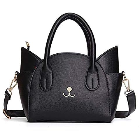 EVEOUT Cat Tote Satchel for Women Fashion Top Handle Cute Cat Crossbody Bag Travel Shoulder Handbag Cover