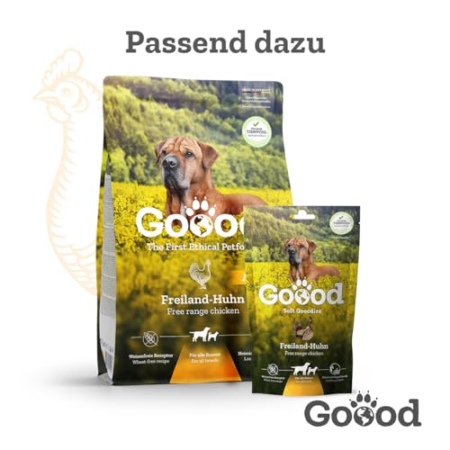Goood - Adult Freiland-Pute - Nassfutter, Hundefutter - mit regionaler Gerste und Pastinake - Weizenfrei, Ohne Konservierungsstoffe - 12 x 400 g