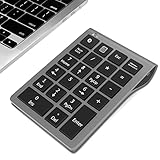 Foloda Wireless Bluetooth Number Pad: 22 Keys Wired Numeric Keypad, Rechargeable Financial...