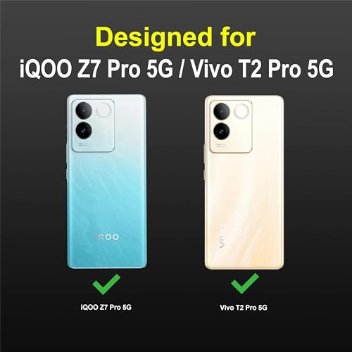 Image of Amazon Basics Back Case Cover for Vivo T2 Pro 5G (Silicone Black)