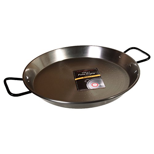 Garcima 13 1/2-inch Pata Negra Restaurant Grade Paella Pan, 34cm