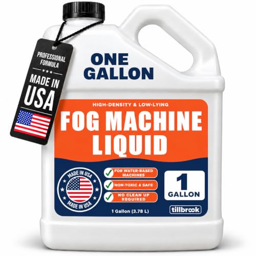 Fog Machine Liquid, 1 Gallon High-Density, Long-Lasting Water-Based Formula