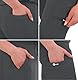 B-well Ricci Medizinische Schlupfhose Jogger 7 Taschen mit elastischem Bund und Gesäßtaschen Krankenhaus Uniformhose Anti-Falten mit Elasthan (Graue Melange, M)