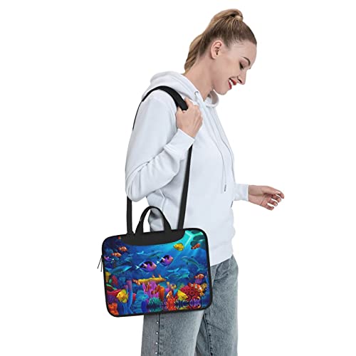 Bolsa para portátil con diseño de peces coloridos miniatura 3