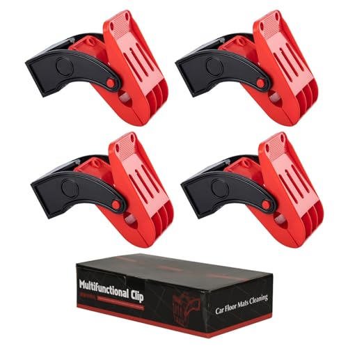 1 set Autowasch-Fußmattenklemmen - Robuste Automatten-Clips, Wandmontierte Autoteppich-Reinigungswerkzeuge | Rutschfeste Automatten-Aufhänger aus Edelstahl, Bodenmatten-Clips Halter für robuste Matten