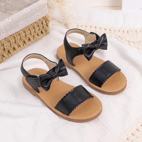 Image of Boys Girls Sandals Open Toe Breathable Princess Non-Slip Flats Summer Beach Lightweight Rubber Sole Sandals (Toddler /Little Kid)