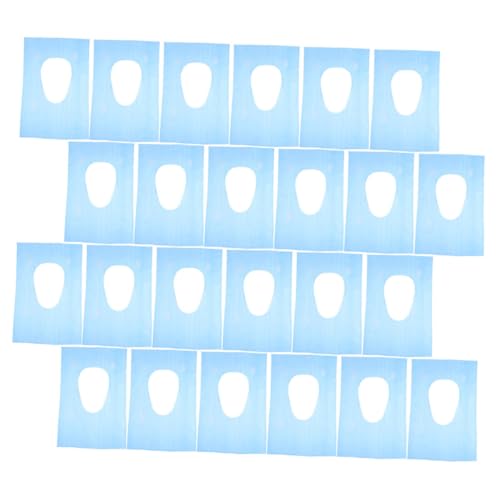 GOOHOCHY Portable Toilet Bags 30pcs Disposable Toilet Seats Covers Travel Camping Mat 40cmx60cm Blue Hotel Use