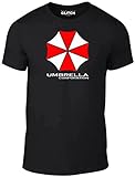 Reality Glitch Men's Umbrella Corporation T-Shirt (Black-X-Large)