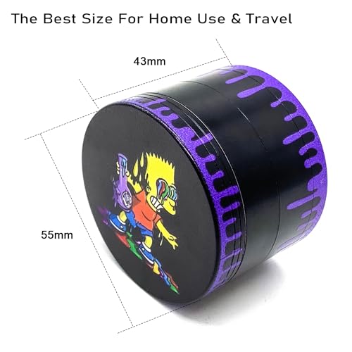 Gifted Genius Spice Grinder 2.2\'\' Grinder, 2.5, SPS-purple - Thumbnail 2