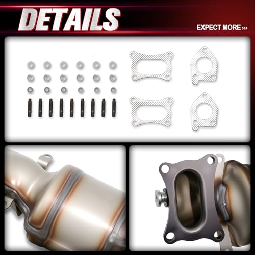 HIGHBRICK 2PCS Catalytic Converte Compatible with 2008-2017 Honda Accord, 2008-2019 Odyssey, Crosstour 2010-2015 3.5L (EPA Compliant) by HIGHBRICK - Used condition - Image 2