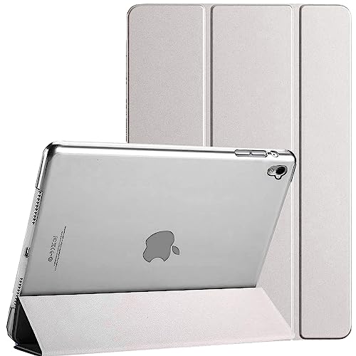 For Apple iPad 9th / 8th / 7th Generation Case Cover (2021/2020/2019) (10.2 Inch) Smart Magnetic Ultra Slim Stand Cover Auto Wake/Sleep For iPad 9 / iPad 8 / iPad 7 (Silver)